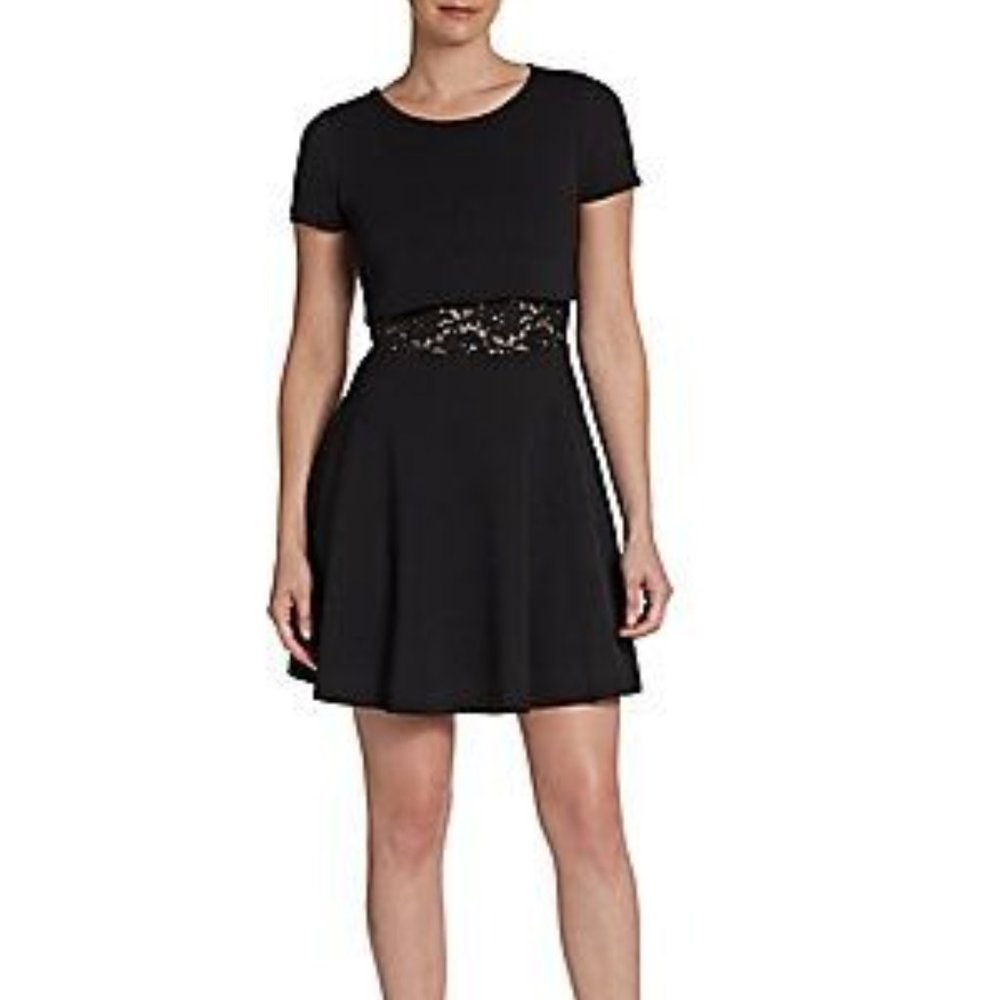 Saks Fifth Avenue Black Lace Dress